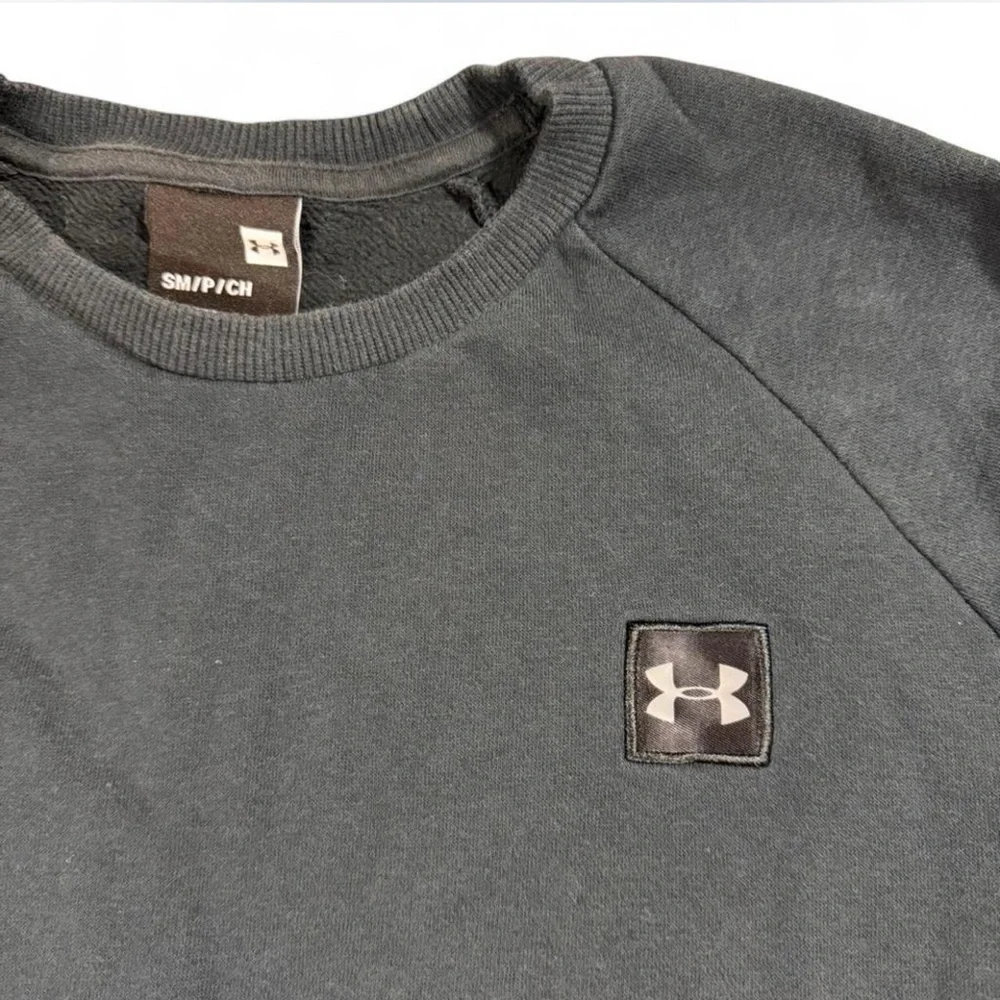 Under Armour Crewneck Sweatshirt Small Blue Athletic Pullover Logo